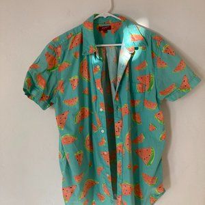 Watermelon Button up t shirt